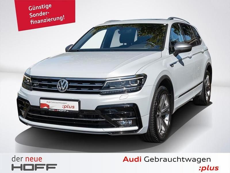 White silver metallic Gebraucht 2018 VW Tiguan Allspace Highline SUV | 27.975 € (Fairer Preis) - Bild 1/4