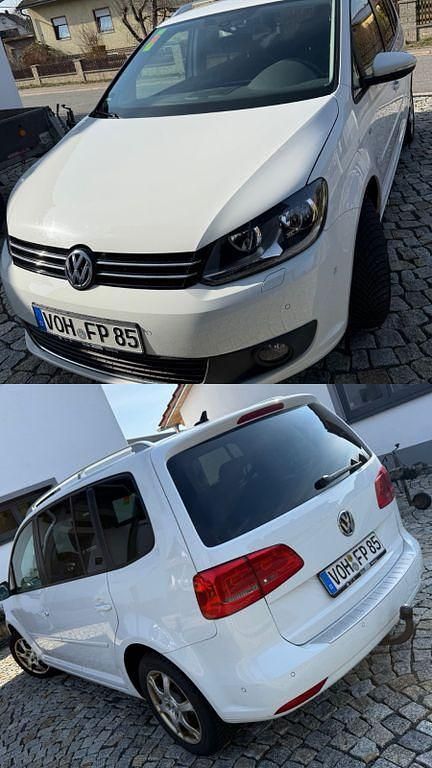 Gebraucht VW Touran Cup 140 PS (102 kW) 2014 Weiß Van / Kleinbus