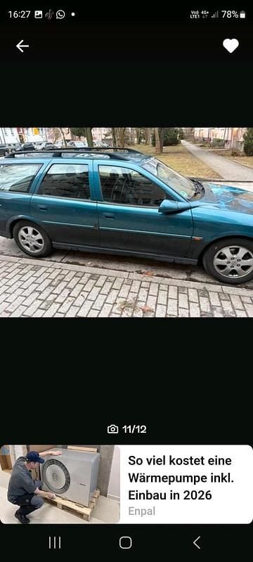 Gebraucht Opel Vectra 101 PS (74 kW) 2001 Blau Kombi