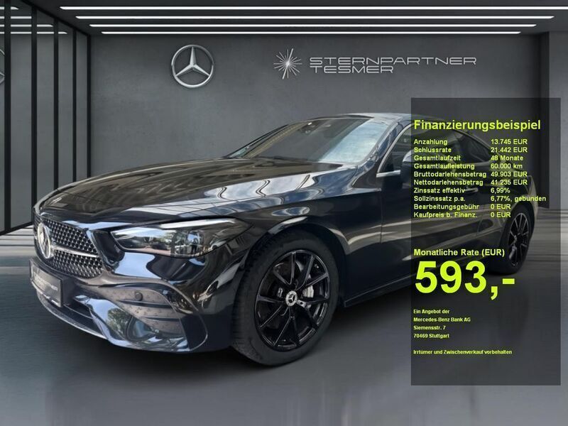 Schwarz Gebraucht 2024 Mercedes CLE200 AMG Coupé | 53.180 € (Guter Preis) - Bild 1/3