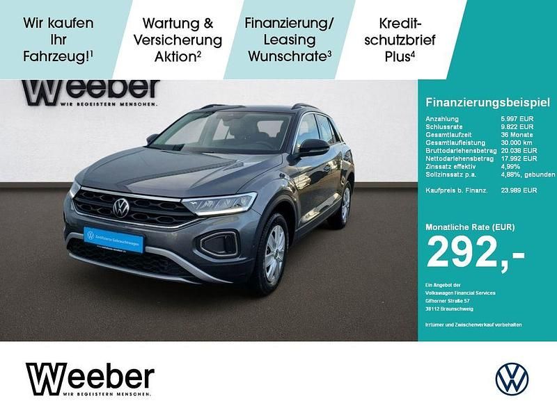 Indiumgrau (metallic) Gebraucht 2022 VW T-Roc Life SUV | 23.989 € (Fairer Preis) - Bild 1/4