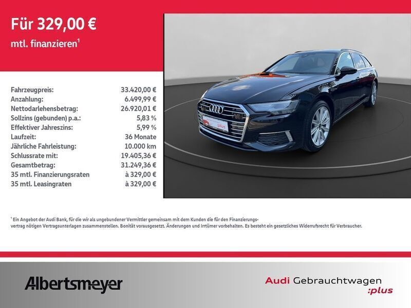Schwarz Gebraucht 2021 Audi A6 Design Kombi | 33.420 € (Fairer Preis) - Bild 1/4