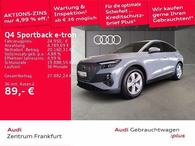 Kieselgrau/kieselgrau Gebraucht 2023 Audi Q4 Sportback e-tron SUV | 24.950 € (Superpreis) - Bild 1/2