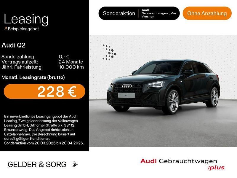 Gebraucht Audi Q2 S-Line 116 PS (85 kW) 2025 0e mythosschwarz metallic SUV