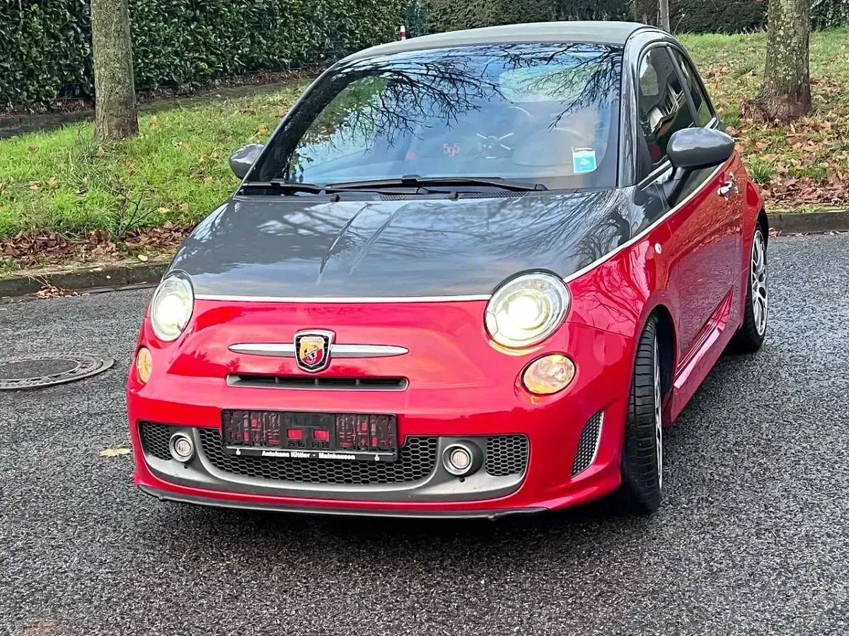 Gebraucht Abarth 595C Turismo 160 PS (117 kW) 2015 (grigio pista/rosso officina) Cabrio