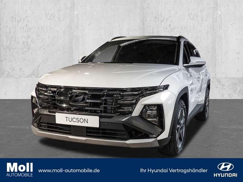 Weiß (atlas white) Gebraucht 2024 Hyundai Tucson Trend SUV | 34.950 € (Fairer Preis) - Bild 1/4