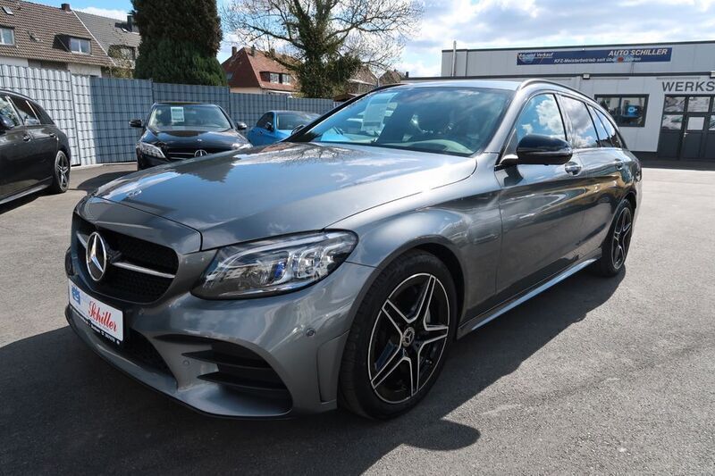 Selenitgrau metalliclack Gebraucht 2021 Mercedes C300 AMG Kombi | 34.900 € (Fairer Preis) - Bild 1/4