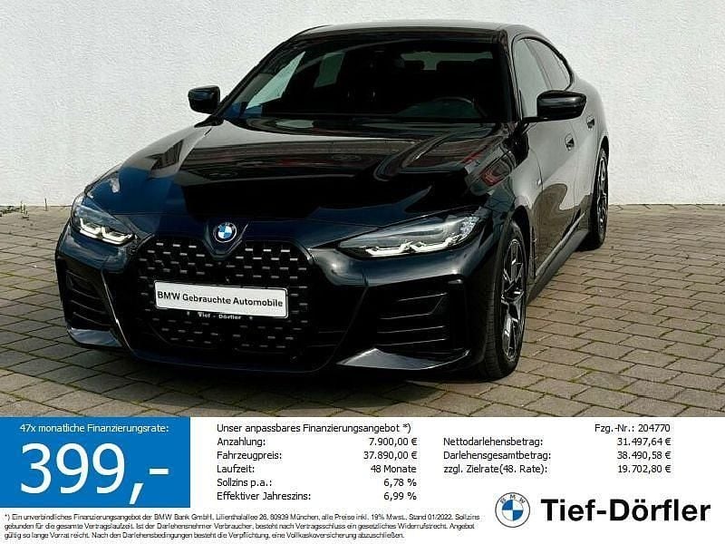 Schwarz Gebraucht 2021 BMW 420 Gran Coupé M Sport Coupé | 35.940 € (Fairer Preis) - Bild 1/4