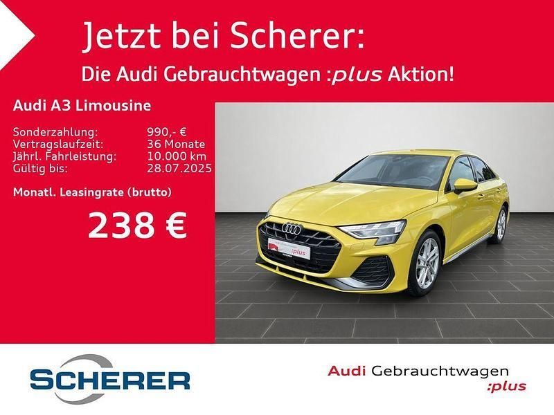 Gelb Gebraucht 2024 Audi A3 S-Line Limousine | 32.900 € (Teuer) - Bild 1/4