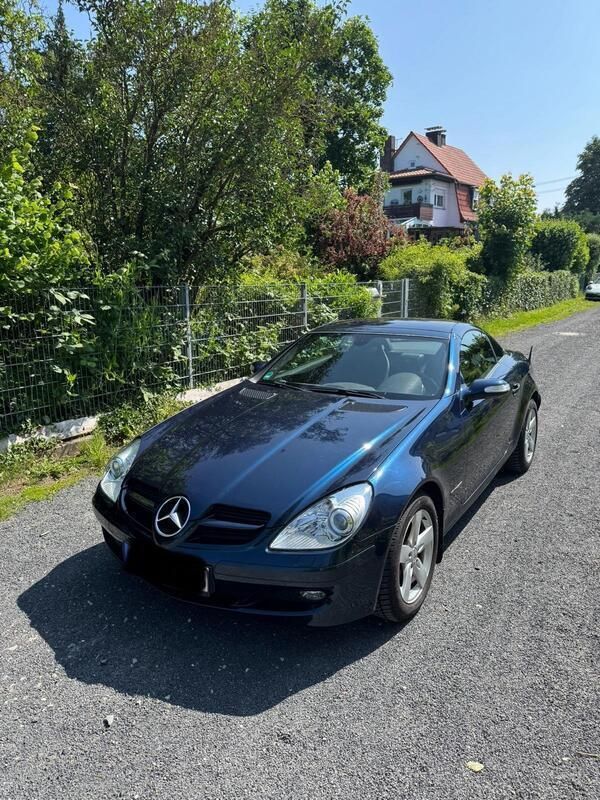 Blau Gebraucht 2005 Mercedes SLK200 Cabrio | 6.500 € (Guter Preis) - Bild 1/4