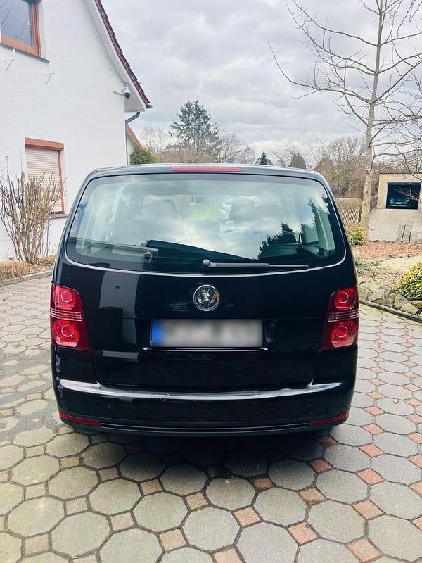Gebraucht VW Touran Conceptline 140 PS (102 kW) 2007 Schwarz Van / Kleinbus