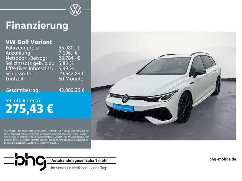 Pure white Gebraucht 2023 VW Golf VIII R Kombi | 35.480 € (Superpreis) - Bild 1/4
