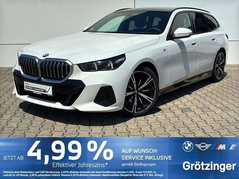 Weiss Gebraucht 2024 BMW 520 M Sport Kombi | 50.980 € (Superpreis) - Bild 1/4