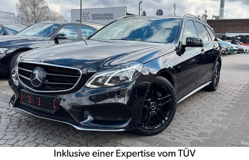 Schwarz Gebraucht 2014 Mercedes E300 AMG line Kombi | 14.498 € (Fairer Preis) - Bild 1/4