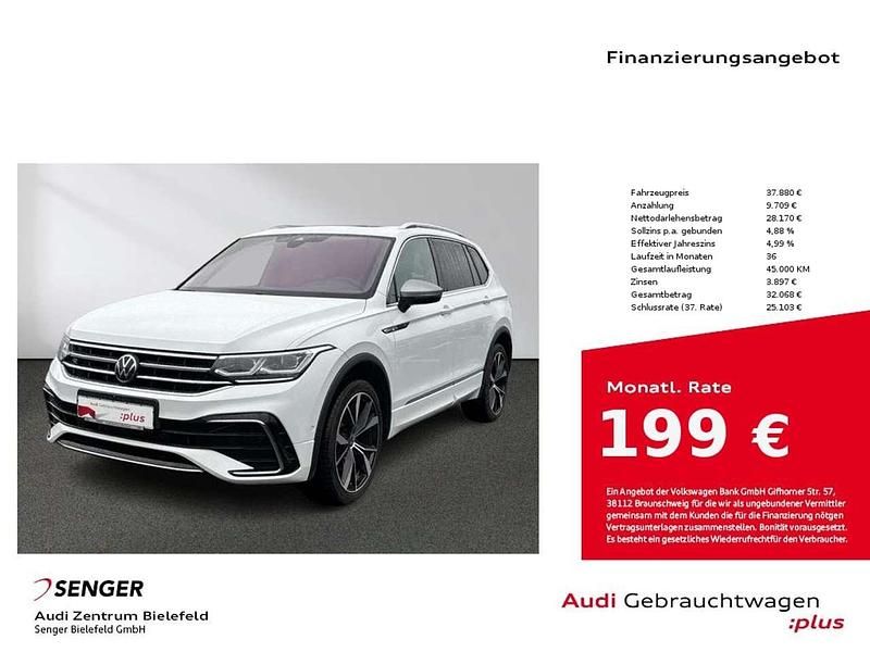 Pure white Gebraucht 2022 VW Tiguan Allspace R-line SUV | 37.880 € (Fairer Preis) - Bild 1/4
