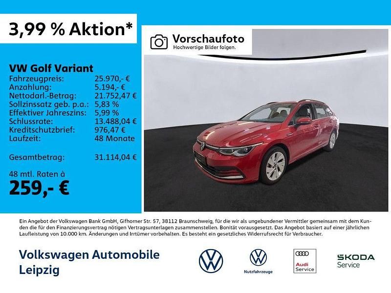 Rot Gebraucht 2022 VW Golf VIII Style Kombi | 25.970 € (Fairer Preis) - Bild 1/3