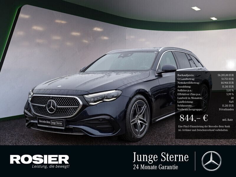 Blau / nautikblau Gebraucht 2024 Mercedes E300 Advanced Plus Kombi | 49.890 € (Guter Preis) - Bild 1/4