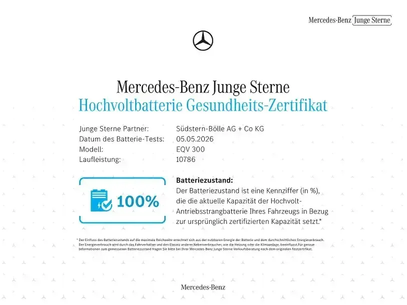 Gebraucht Mercedes EQV300 Avantgarde 150 kW (204 PS) 2025 Silber Van / Kleinbus