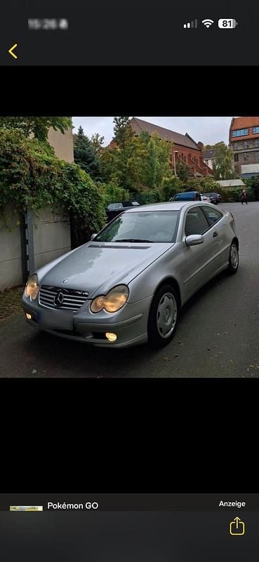 Gebraucht Mercedes C180 150 PS (110 kW) 2002 Silber Coupé