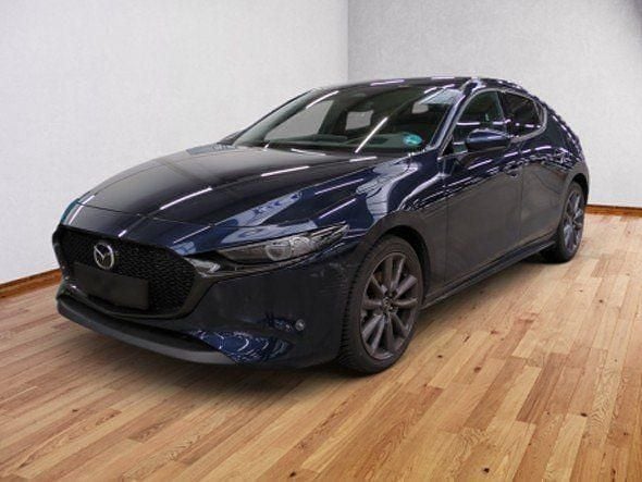 Gebraucht Mazda 3 Exclusive 140 PS (102 kW) 2025 Deep crystal blue (metallic) Limousine