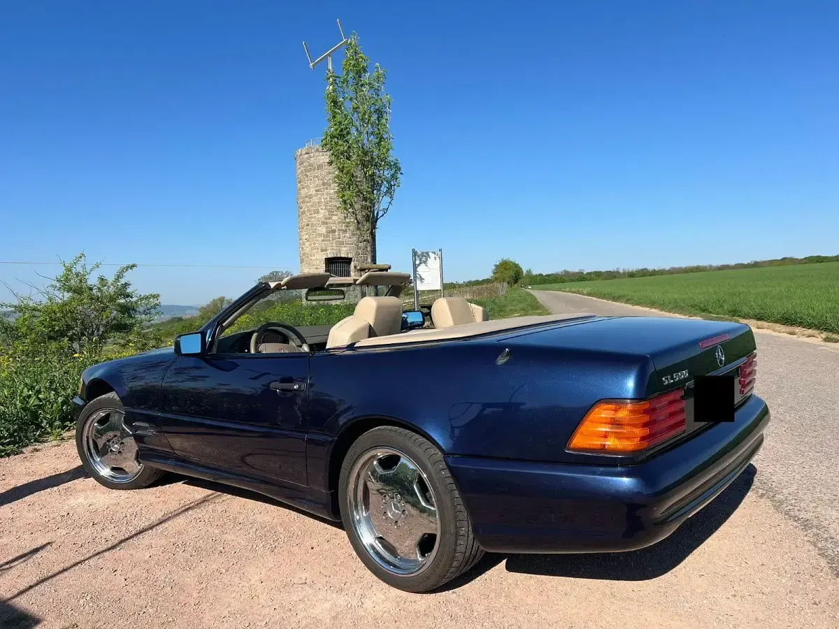 Gebraucht Mercedes SL500 320 PS (235 kW) 1998 Blau Cabrio