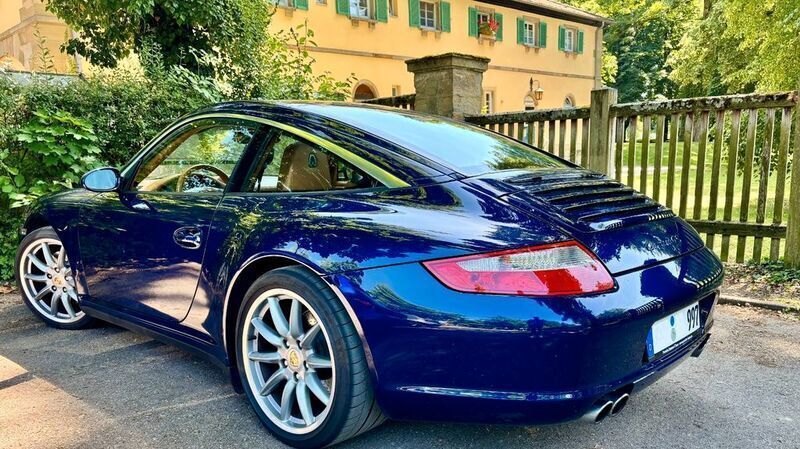 Blau Gebraucht 2006 Porsche 911 Targa 4S Cabrio | 68.997 € (Teuer) - Bild 1/4