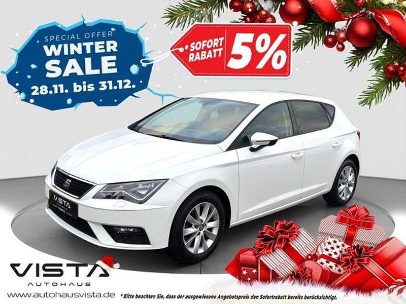 "candy" weiss Gebraucht 2018 Seat Leon Limousine | 9.405 € (Guter Preis) - Bild 1/4