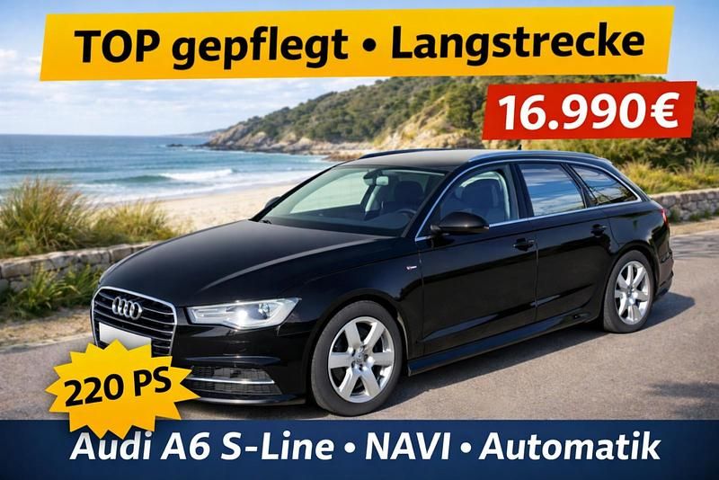 Gebraucht Audi A6 S-Line 190 PS (139 kW) 2016 Schwarz Kombi