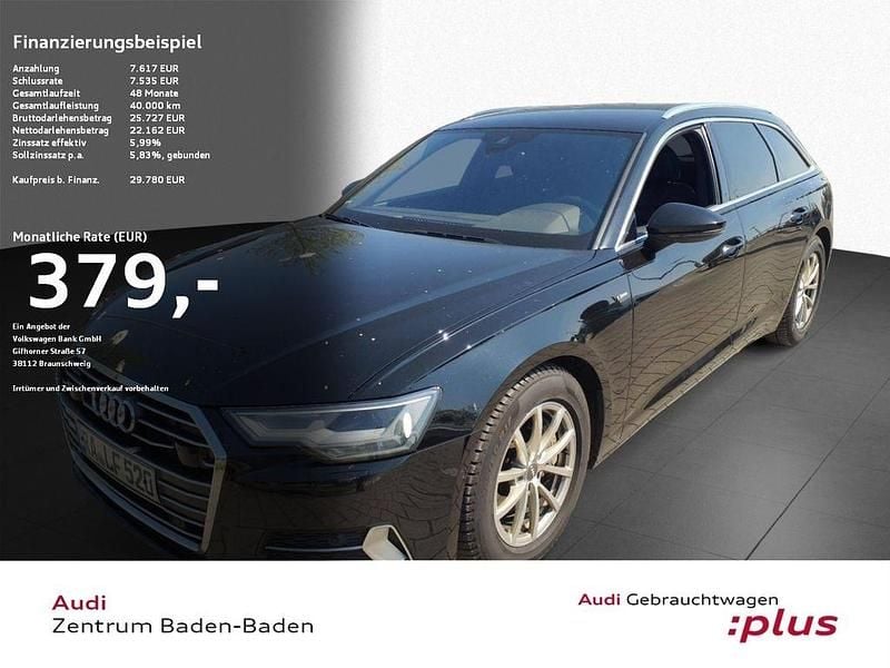 Schwarz Gebraucht 2021 Audi A6 S-Line Kombi | 28.920 € (Guter Preis) - Bild 1/4