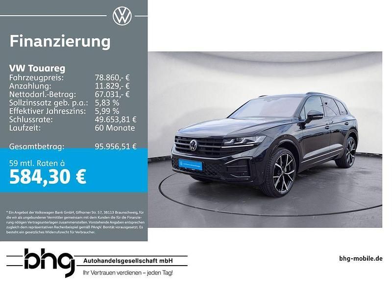 Schwarz Gebraucht 2024 VW Touareg R-line SUV | 78.860 € (Teuer) - Bild 1/4