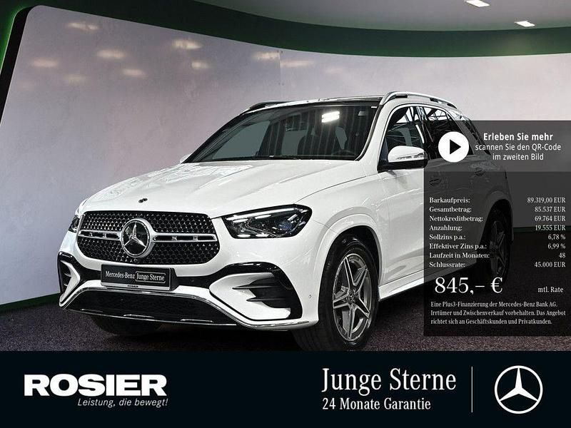 Weiss / opalithweiß Gebraucht 2025 Mercedes GLE450 AMG Advanced Plus SUV | 89.319 € (Fairer Preis) - Bild 1/4