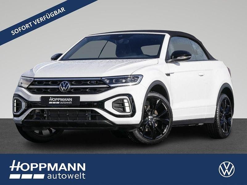 Pure white / schwarz Neu 2025 VW T-Roc Cabriolet R-line Cabrio | 44.980 € (Fairer Preis) - Bild 1/4
