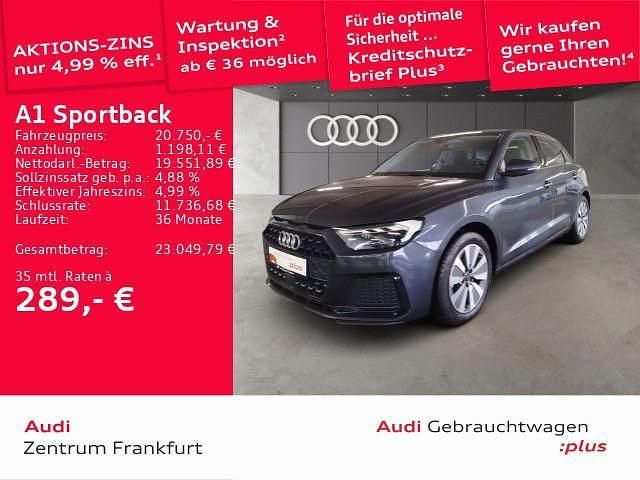 Grau Gebraucht 2022 Audi A1 Sportback Advanced Kleinwagen | 20.750 € (Guter Preis) - Bild 1/3