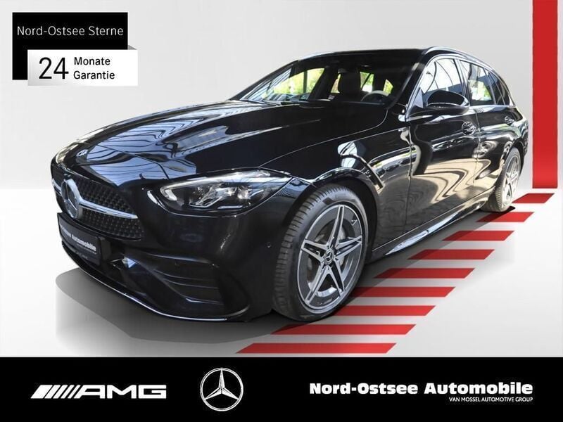 Schwarz Gebraucht 2024 Mercedes C220 AMG Limousine | 38.290 € (Superpreis) - Bild 1/4