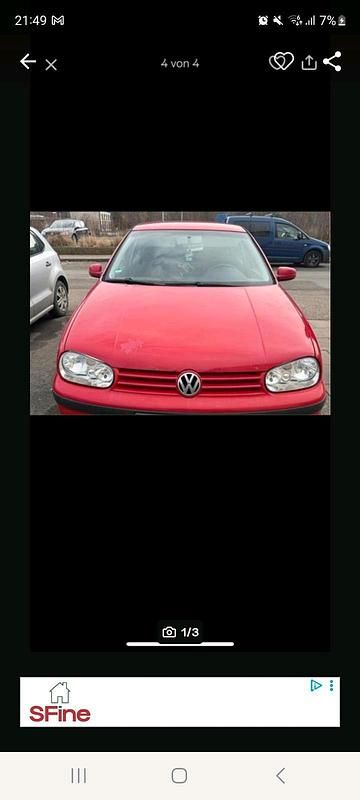 Gebraucht VW Golf IV 2000 Rot Limousine