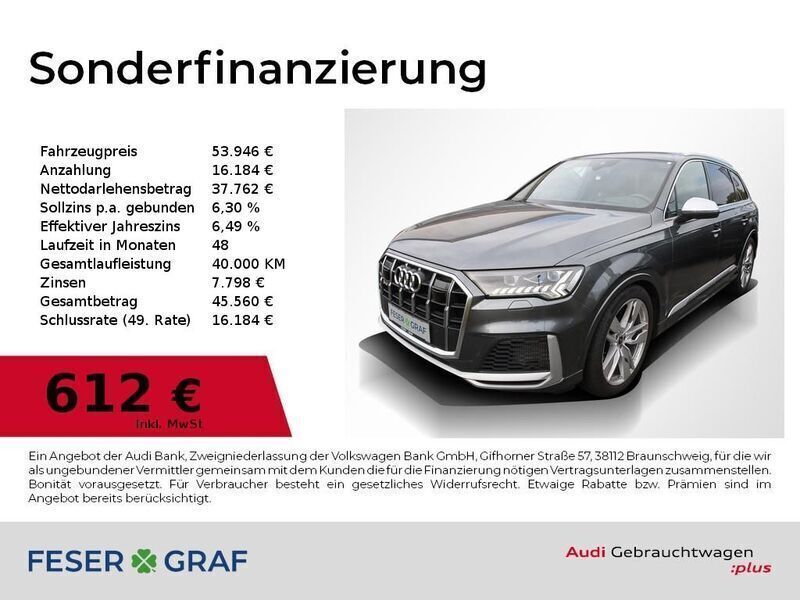 Daytonagrau perleffekt Gebraucht 2021 Audi SQ7 Ambiente SUV | 53.946 € - Bild 1/4