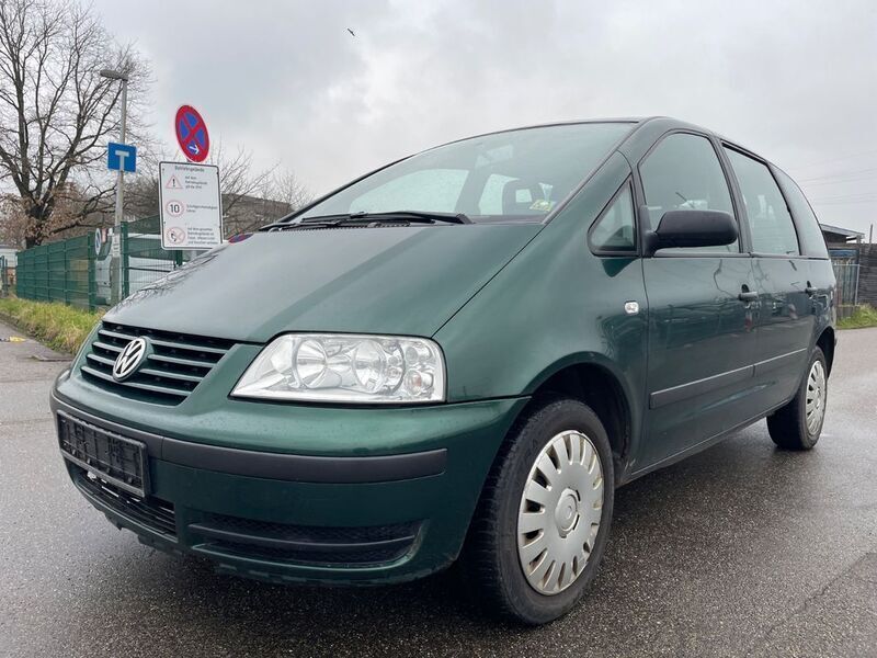Green metallic Gebraucht 2003 VW Sharan Comfortline Van / Kleinbus | 1.650 € (Guter Preis) - Bild 1/4