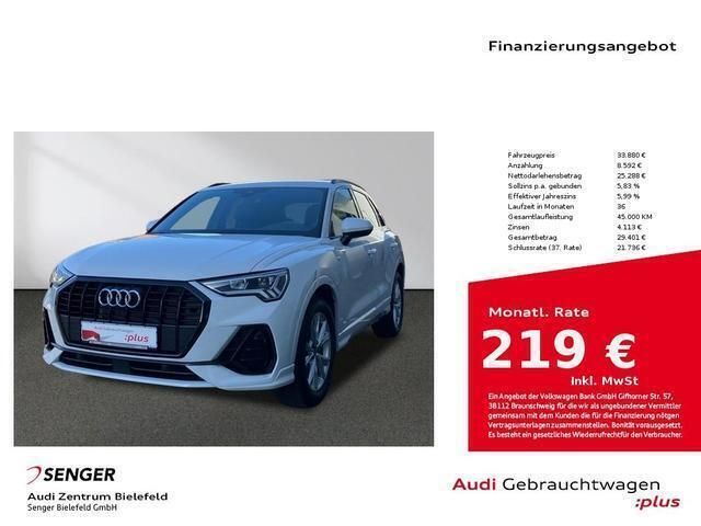 Gletscherweiß metallic Gebraucht 2022 Audi Q3 S-Line SUV | 34.880 € (Guter Preis) - Bild 1/4
