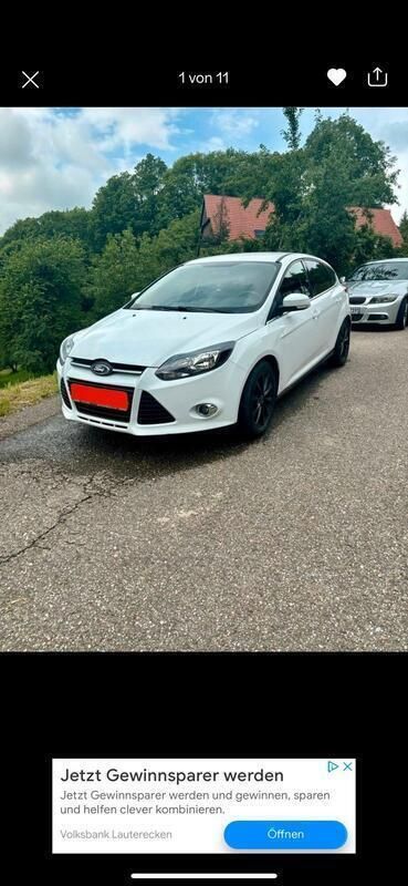 Weiß Gebraucht 2012 Ford Focus Limousine | 4.500 € (Fairer Preis) - Bild 1/4