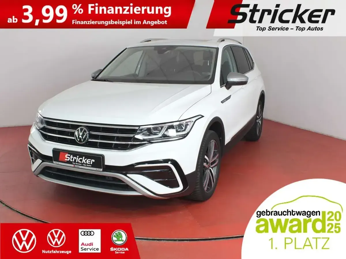 Gebraucht VW Tiguan Allspace Elegance 190 PS (139 kW) 2021 Weiß SUV