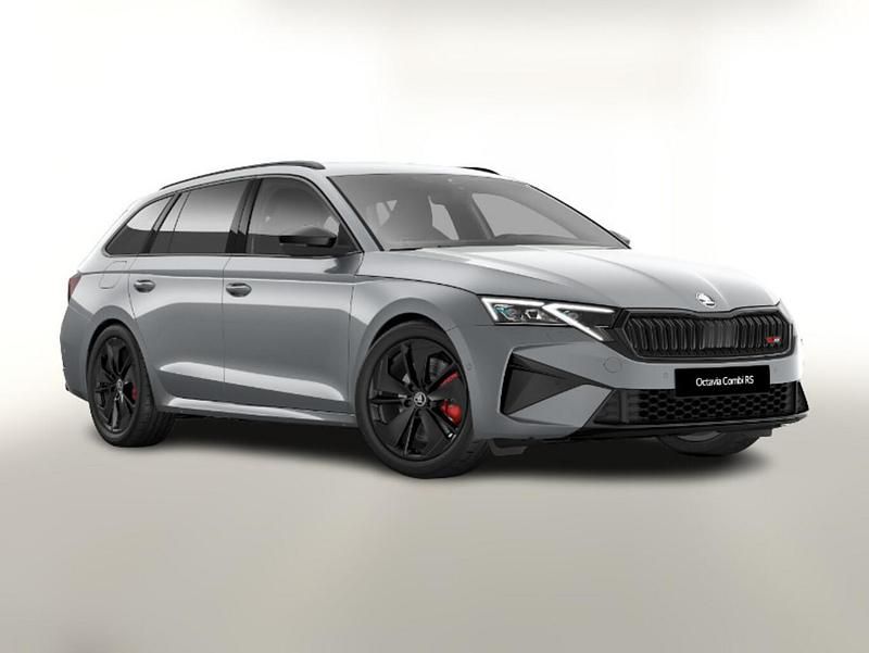 Neu Skoda Octavia RS 265 PS (194 kW) 2025 Smokey diamond silver metallic Kombi