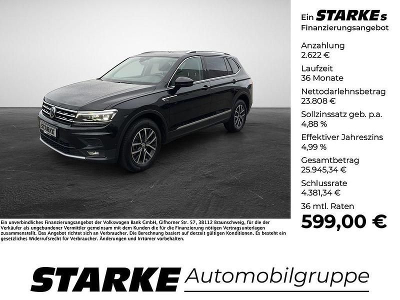 Schwarz Gebraucht 2019 VW Tiguan Allspace Comfortline SUV | 26.430 € (Fairer Preis) - Bild 1/4
