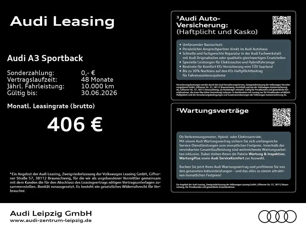 Gebraucht Audi A3 S-Line 150 PS (110 kW) 2025 Schwarz Limousine