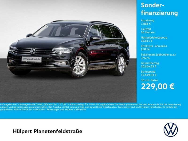 Schwarz Gebraucht 2019 VW Passat Business Kombi | 20.697 € (Guter Preis) - Bild 1/4