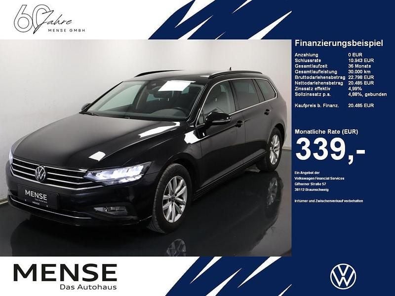 Schwarz Gebraucht 2022 VW Passat Business Kombi | 20.485 € (Guter Preis) - Bild 1/4