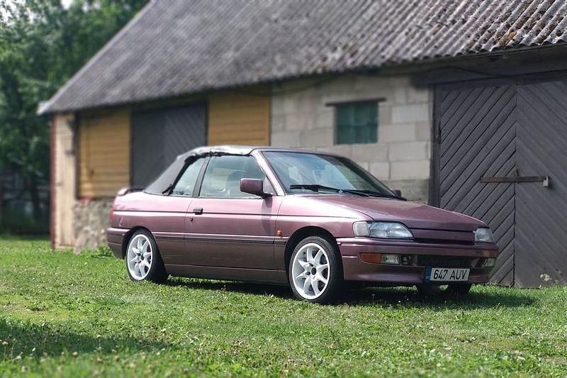 Violett Gebraucht 1992 Ford Escort Cabriolet Cabrio | 600 € - Bild 1/4