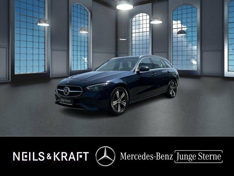 Blau Gebraucht 2022 Mercedes C220 Kombi | 30.880 € (Guter Preis) - Bild 1/4