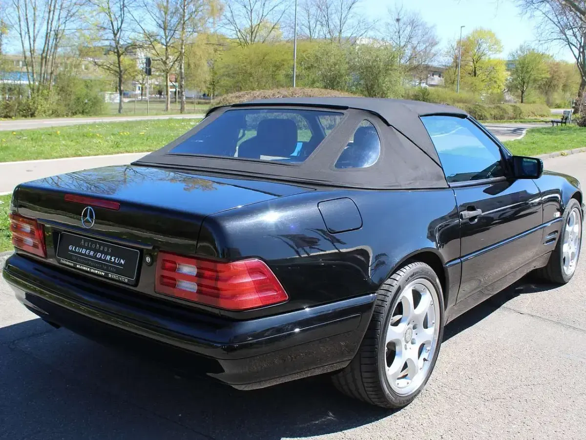 Gebraucht Mercedes SL500 320 PS (235 kW) 1998 Obsidianschwarzmetallic Cabrio
