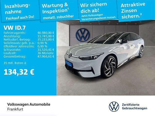 Weiß Gebraucht 2024 VW ID.7 Pro Limousine | 46.980 € - Bild 1/4