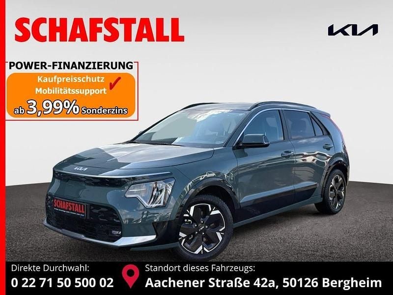 Gruen ((cge) cityscape grün met.) Gebraucht 2023 Kia e-Niro 3 SUV | 28.979 € (Fairer Preis) - Bild 1/3